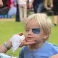 Harry gets the face paint treatment too, The Village Summer Fête, Brome, Suffolk - 5th July 2014