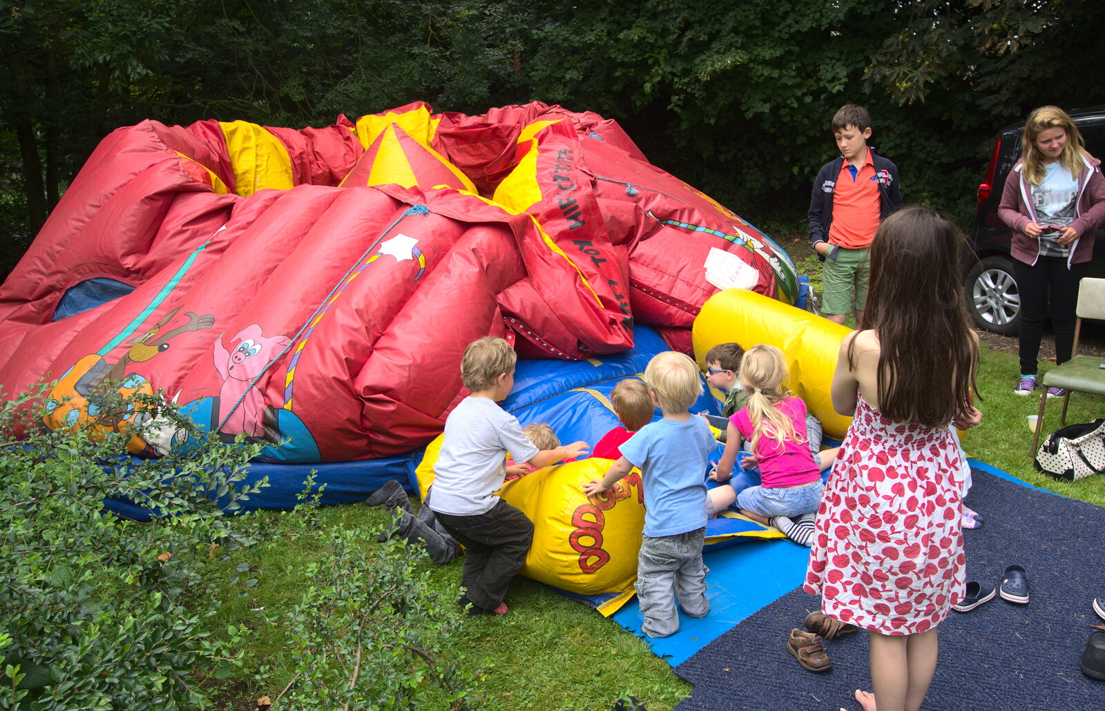 The bouncy castle has tragically deflated from The Village Summer Fête, Brome, Suffolk - 5th July 2014