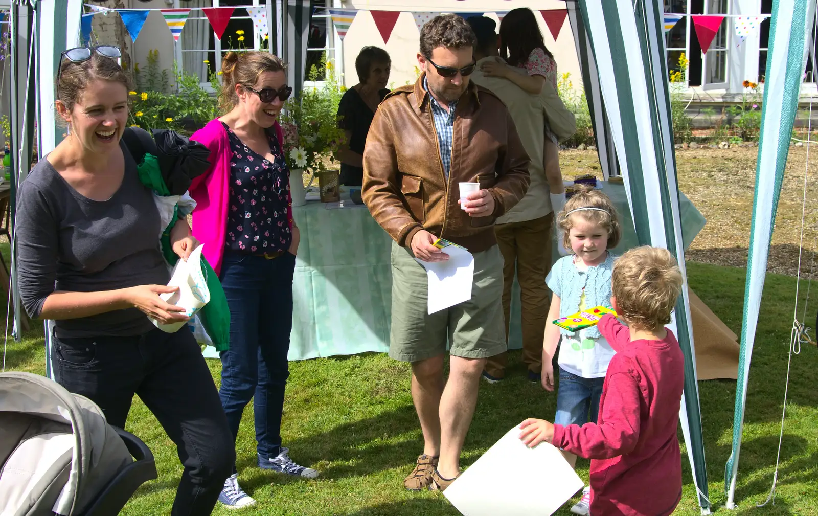 Clive Chickens appears, from The Village Summer Fête, Brome, Suffolk - 5th July 2014