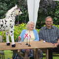 Cyril Hammond and the spotty horse, The Village Summer Fête, Brome, Suffolk - 5th July 2014