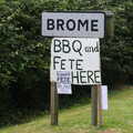 The Brome sign has been adjusted, The Village Summer Fête, Brome, Suffolk - 5th July 2014