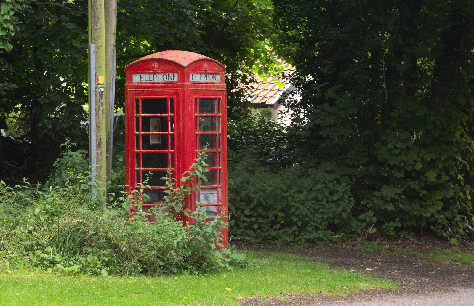 The village K6 phone box from The Village Summer Fête, Brome, Suffolk - 5th July 2014