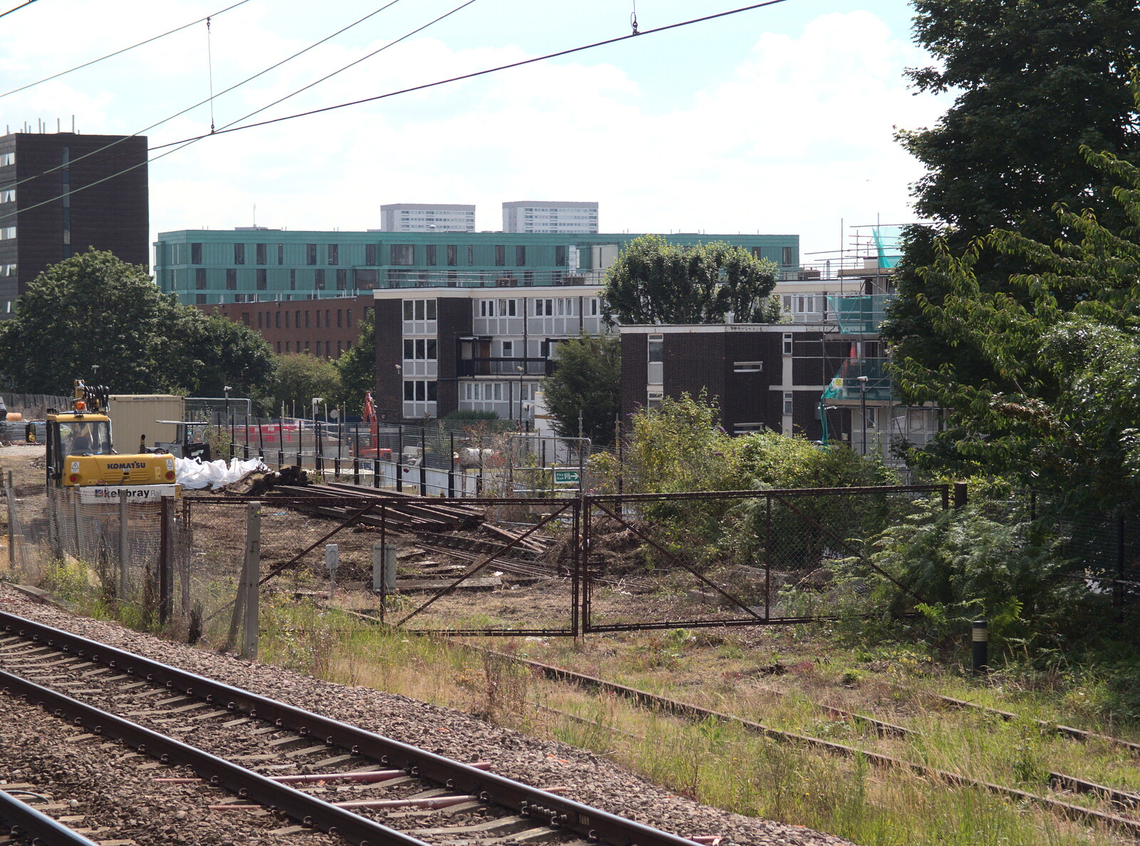 A pile of dereliction by the railway line from A Trip to Pizza Pub, Great Suffolk Street, Southwark - 8th July 2014