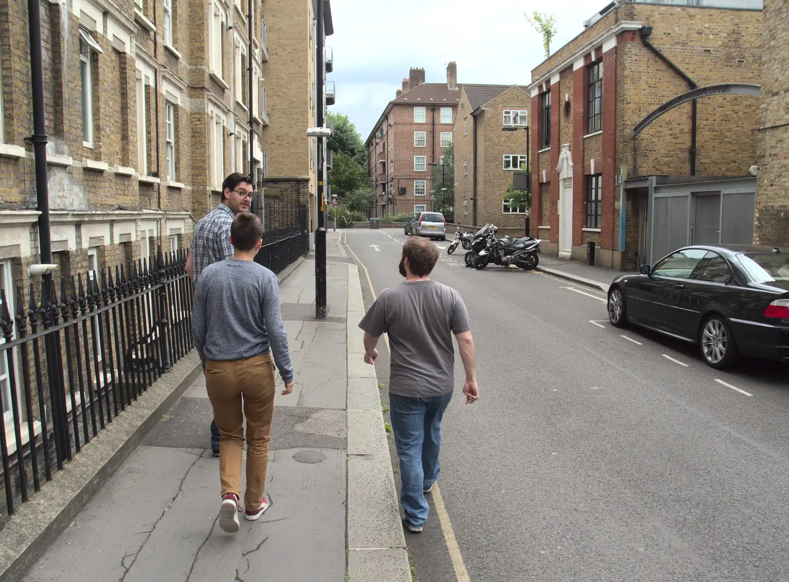 We walk down Weller Street, from A Trip to Pizza Pub, Great Suffolk Street, Southwark - 8th July 2014