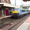 A rake of Mark 3 coaches and a DVT at Diss station, A Trip to Pizza Pub, Great Suffolk Street, Southwark - 8th July 2014