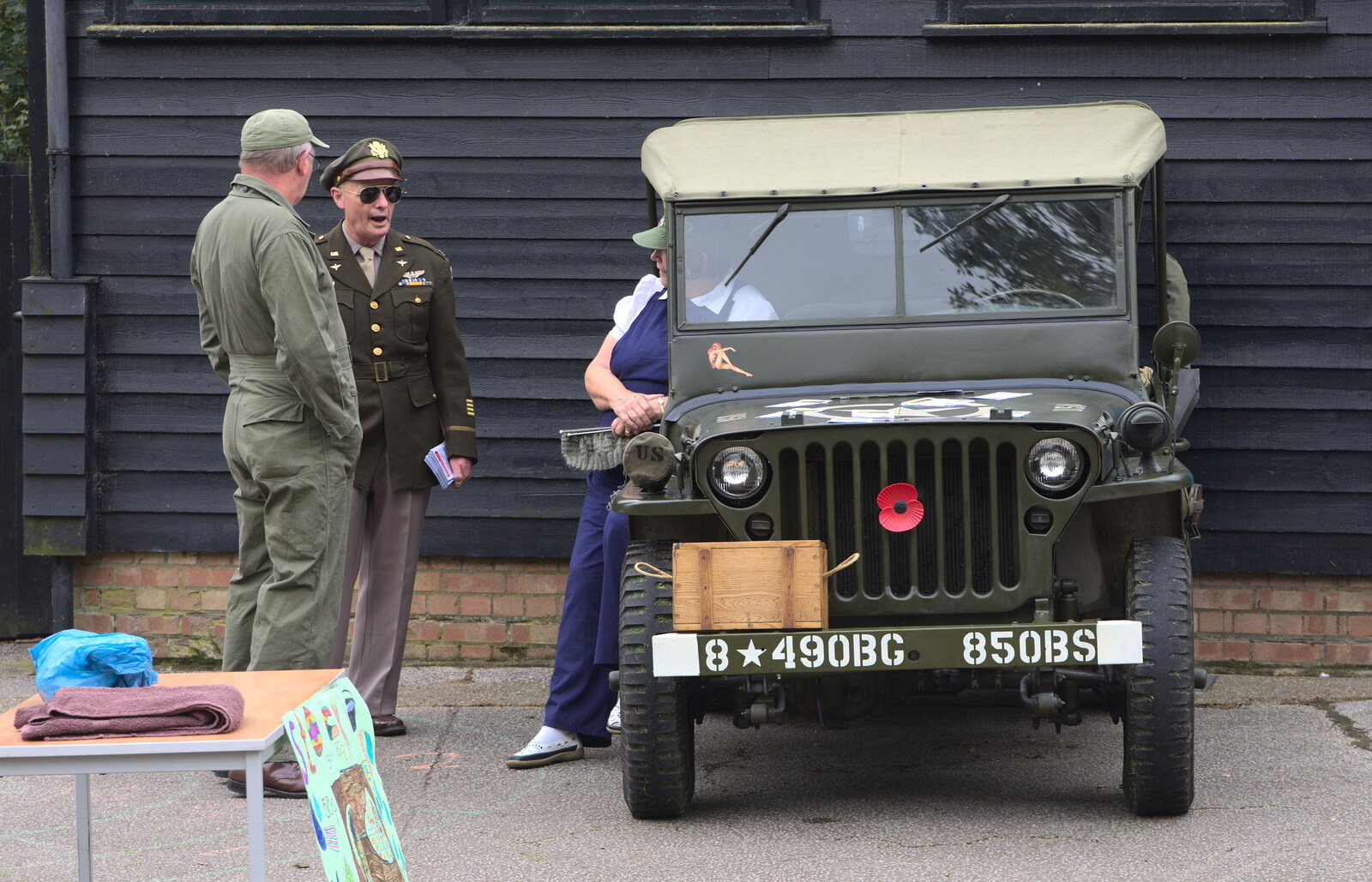 A Willys Jeep from St. Peter and St. Paul's School Summer Fete, Eye, Suffolk - 12th July 2014