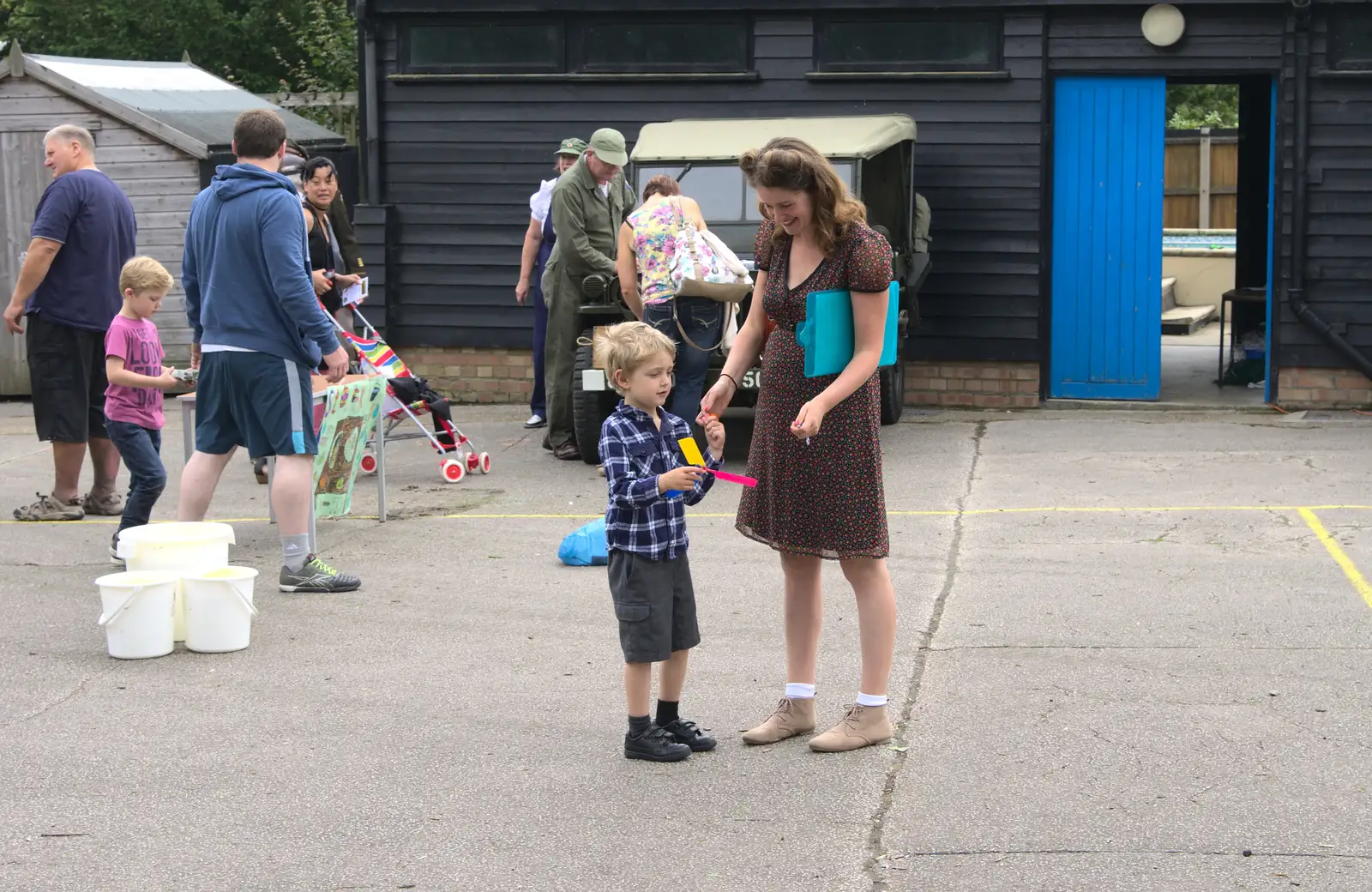 Fred on the playground, from St. Peter and St. Paul's School Summer Fete, Eye, Suffolk - 12th July 2014