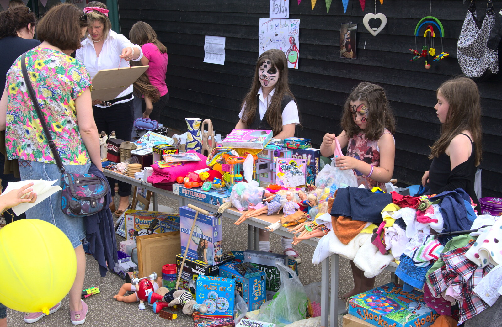 Bric a brac stall from St. Peter and St. Paul's School Summer Fete, Eye, Suffolk - 12th July 2014