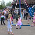 Children do a maypole thing, St. Peter and St. Paul's School Summer Fete, Eye, Suffolk - 12th July 2014
