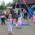 Children do a maypole thing, St. Peter and St. Paul's School Summer Fete, Eye, Suffolk - 12th July 2014