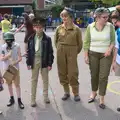 Fancy-dress contestants line up, St. Peter and St. Paul's School Summer Fete, Eye, Suffolk - 12th July 2014