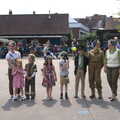 Contestants, including Suey line up for judging, St. Peter and St. Paul's School Summer Fete, Eye, Suffolk - 12th July 2014