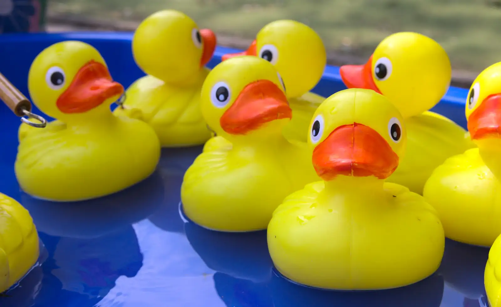 Floating plastic ducks, from St. Peter and St. Paul's School Summer Fete, Eye, Suffolk - 12th July 2014