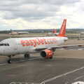 An easyJet 737 taxis around, The Open Education Challenge, Barcelona, Catalonia - 13th July 2014