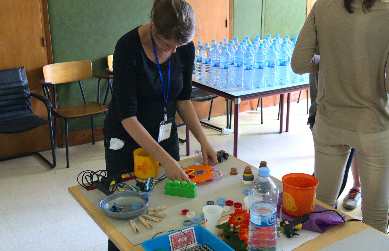 Isobel gets down to making stuff from The Open Education Challenge, Barcelona, Catalonia - 13th July 2014