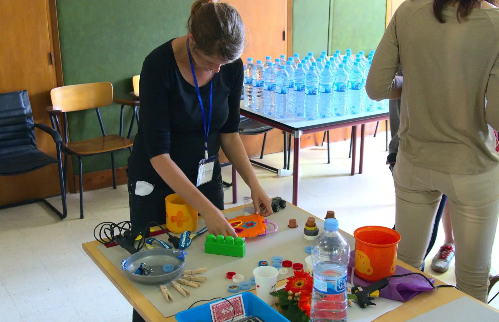 Isobel gets down to making stuff, from The Open Education Challenge, Barcelona, Catalonia - 13th July 2014