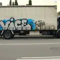 Truck-side graffiti, The Open Education Challenge, Barcelona, Catalonia - 13th July 2014