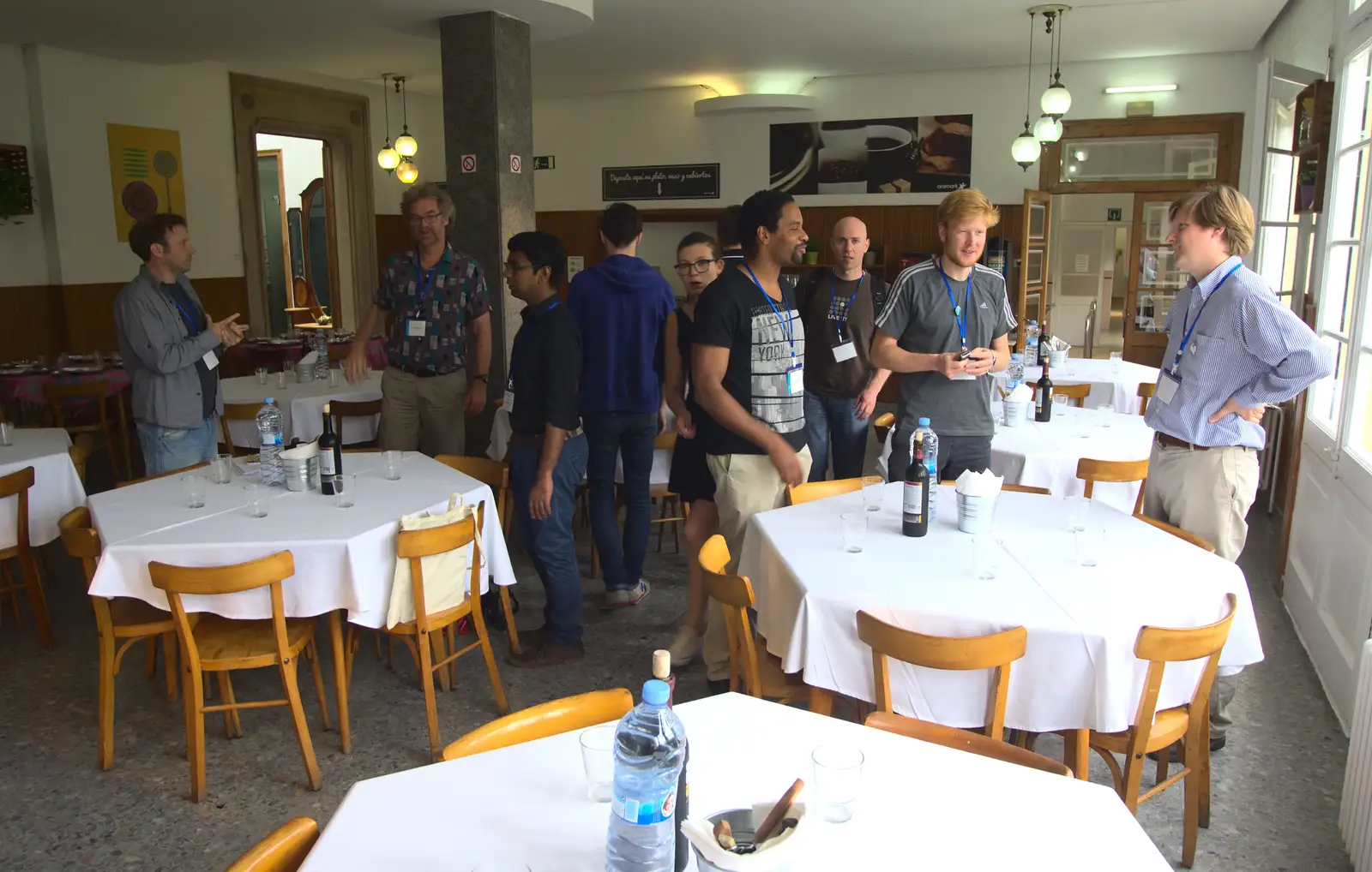 Day two's lunch occurs, from The Open Education Challenge, Barcelona, Catalonia - 13th July 2014