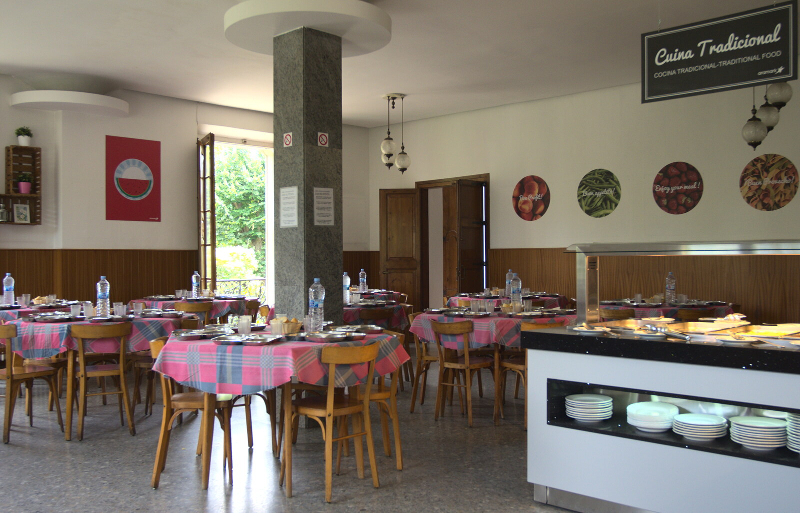 The OEC canteen from The Open Education Challenge, Barcelona, Catalonia - 13th July 2014