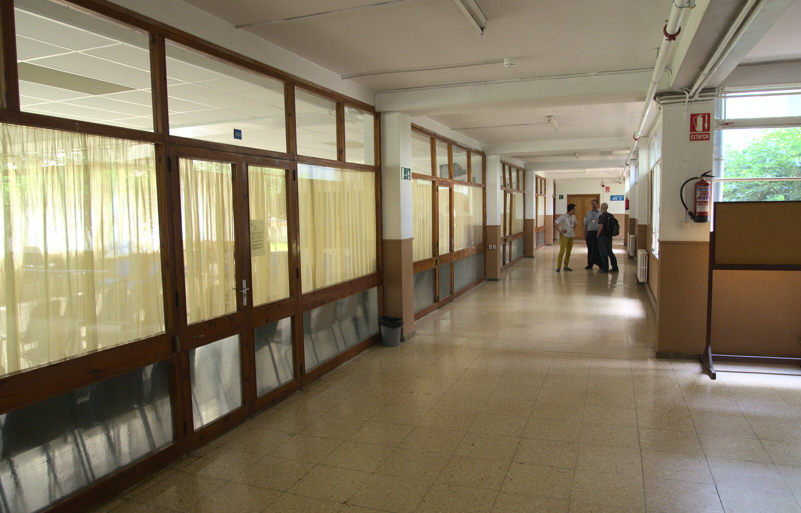 1970s corridors from The Open Education Challenge, Barcelona, Catalonia - 13th July 2014