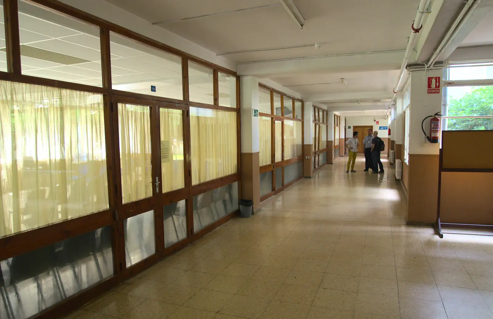 1970s corridors, from The Open Education Challenge, Barcelona, Catalonia - 13th July 2014