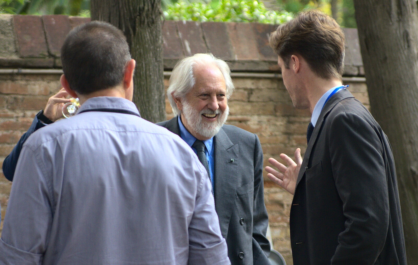 David Puttnam, legendary 1980s film producer from The Open Education Challenge, Barcelona, Catalonia - 13th July 2014