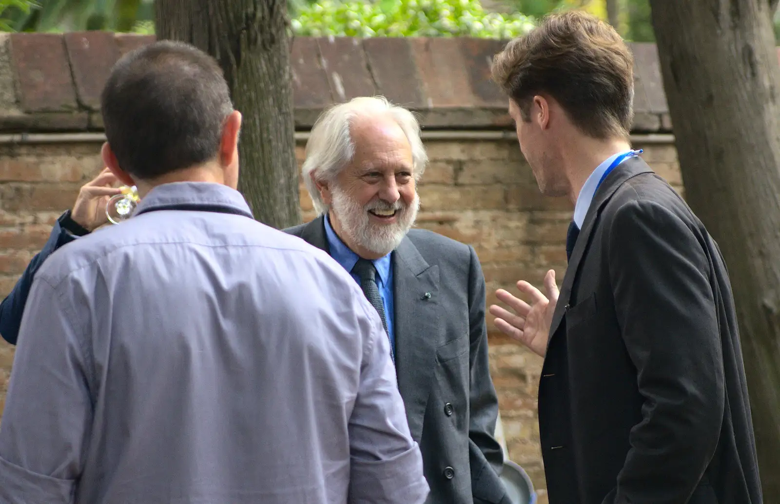 David Puttnam, legendary 1980s film producer, from The Open Education Challenge, Barcelona, Catalonia - 13th July 2014