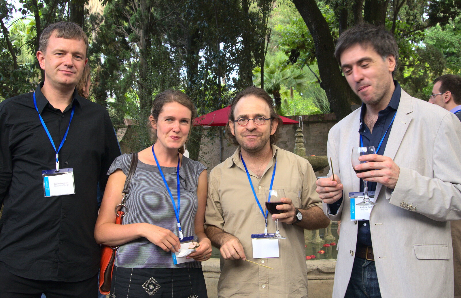 Isobel with some OEC panel members and participants from The Open Education Challenge, Barcelona, Catalonia - 13th July 2014