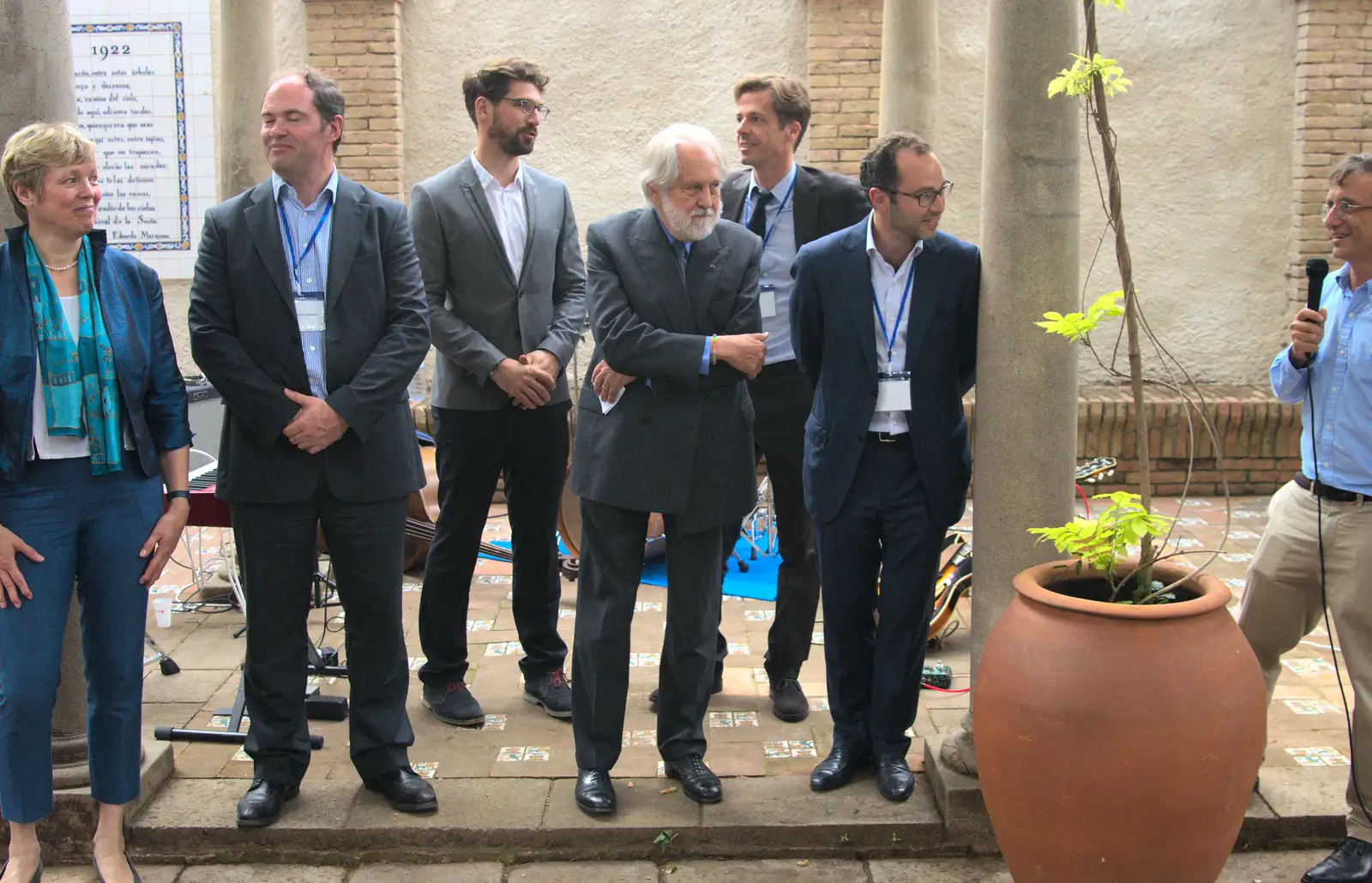 The judges hang around, from The Open Education Challenge, Barcelona, Catalonia - 13th July 2014