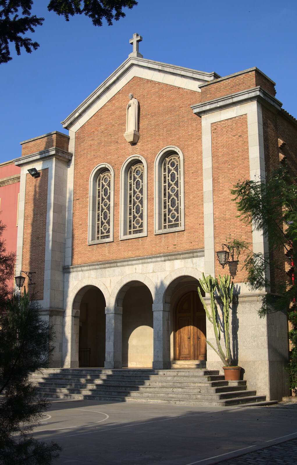 The nearby church attached to the 'monastery' from The Open Education Challenge, Barcelona, Catalonia - 13th July 2014