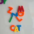 Luna has been creative with some fridge magnets, The Open Education Challenge, Barcelona, Catalonia - 13th July 2014