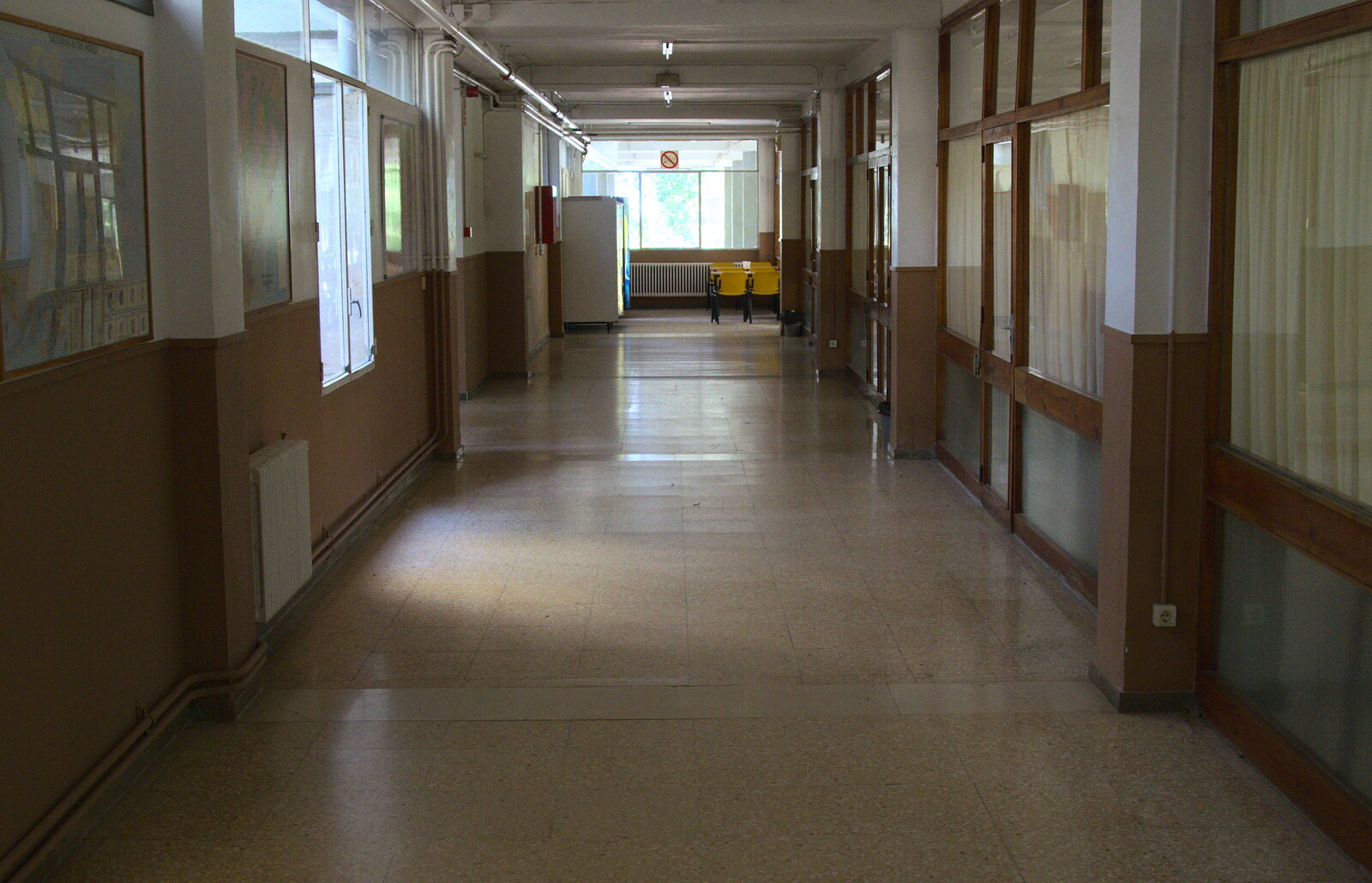 More corridors from the 1960s or 70s from The Open Education Challenge, Barcelona, Catalonia - 13th July 2014