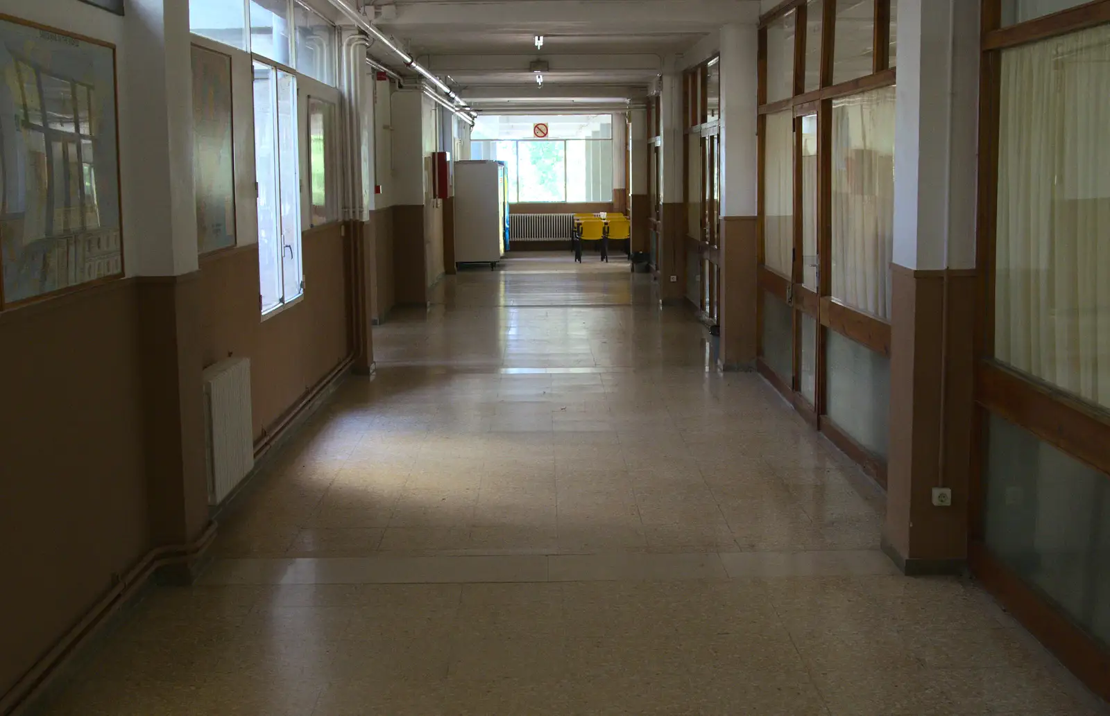 More corridors from the 1960s or 70s, from The Open Education Challenge, Barcelona, Catalonia - 13th July 2014