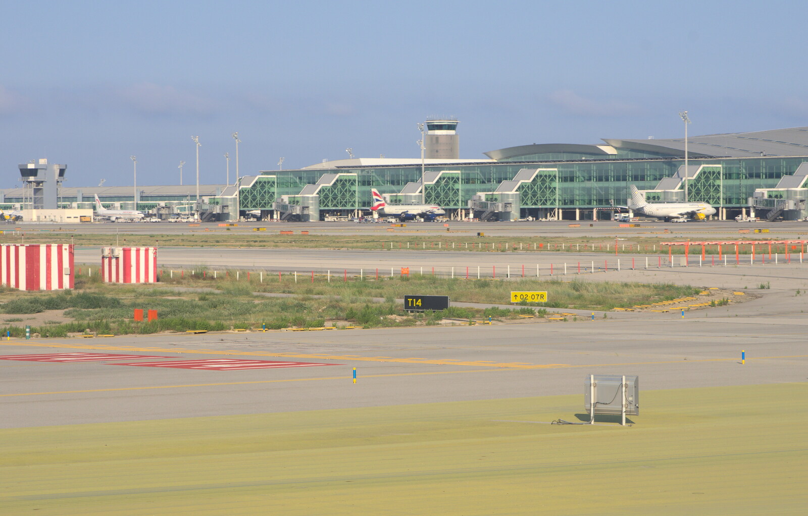 The actual Barcelonda airport from The Open Education Challenge, Barcelona, Catalonia - 13th July 2014