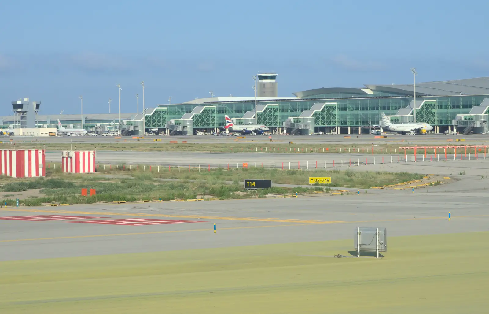 The actual Barcelonda airport, from The Open Education Challenge, Barcelona, Catalonia - 13th July 2014