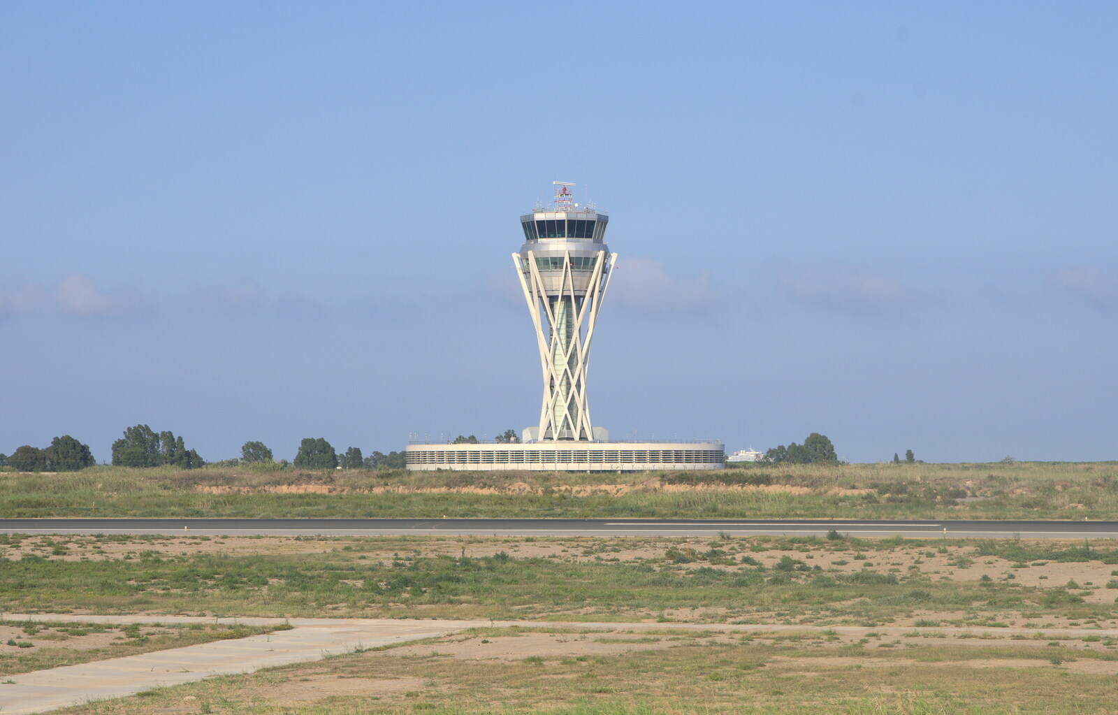 Cool Olympic-torch control tower at Barcelona  from The Open Education Challenge, Barcelona, Catalonia - 13th July 2014