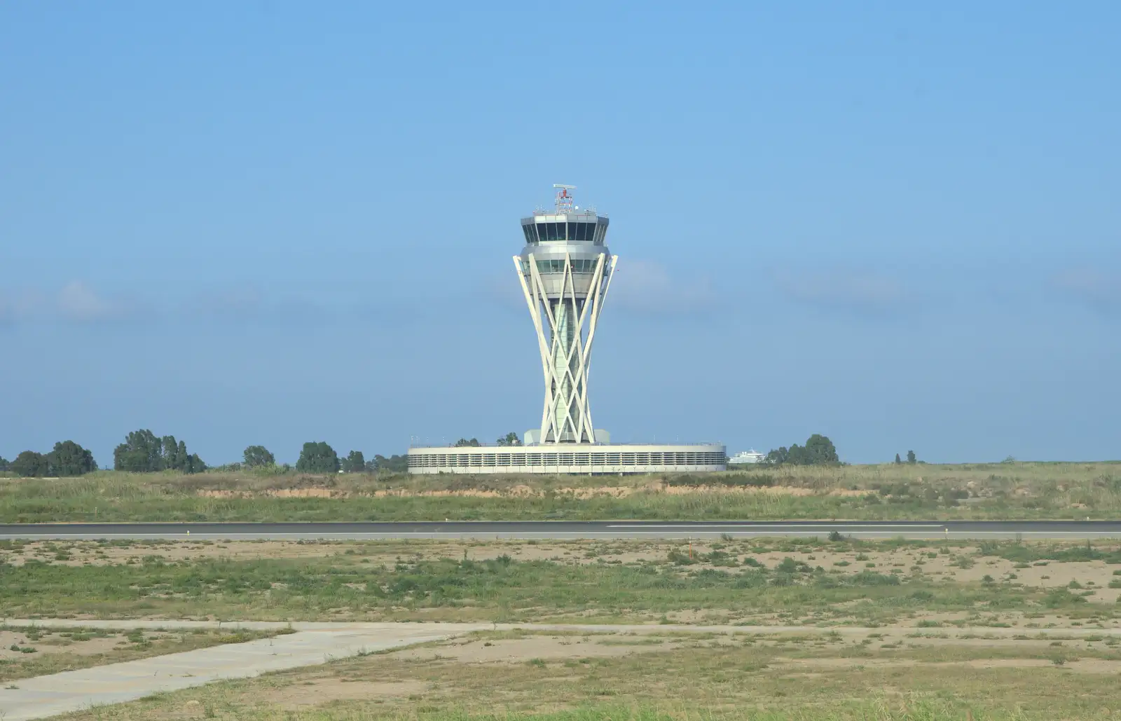 Cool Olympic-torch control tower at Barcelona , from The Open Education Challenge, Barcelona, Catalonia - 13th July 2014