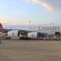 A massive Emirates Airbus A380 at Gatwick, The Open Education Challenge, Barcelona, Catalonia - 13th July 2014