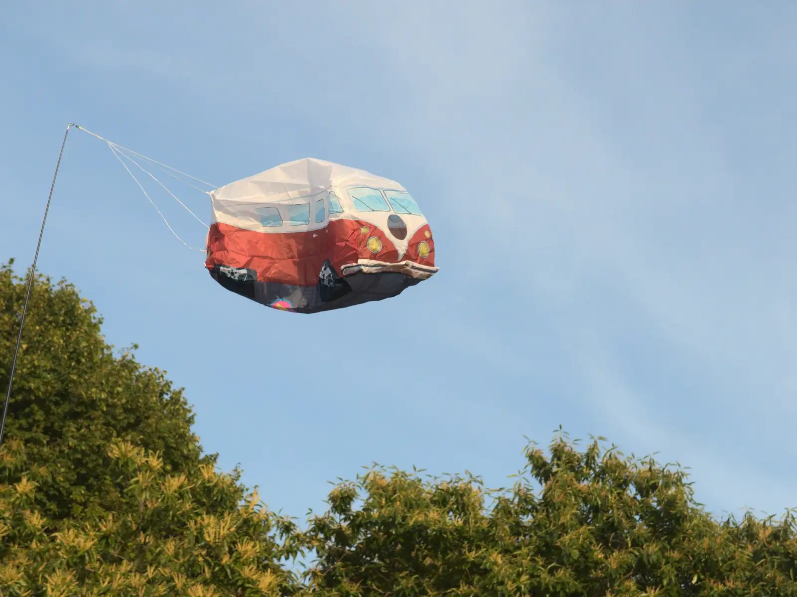 Megan's 'flag' blows around in the breeze, from Latitude Festival, Henham Park, Southwold, Suffolk - 17th July 2014