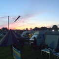 Campsite by dusk, Latitude Festival, Henham Park, Southwold, Suffolk - 17th July 2014