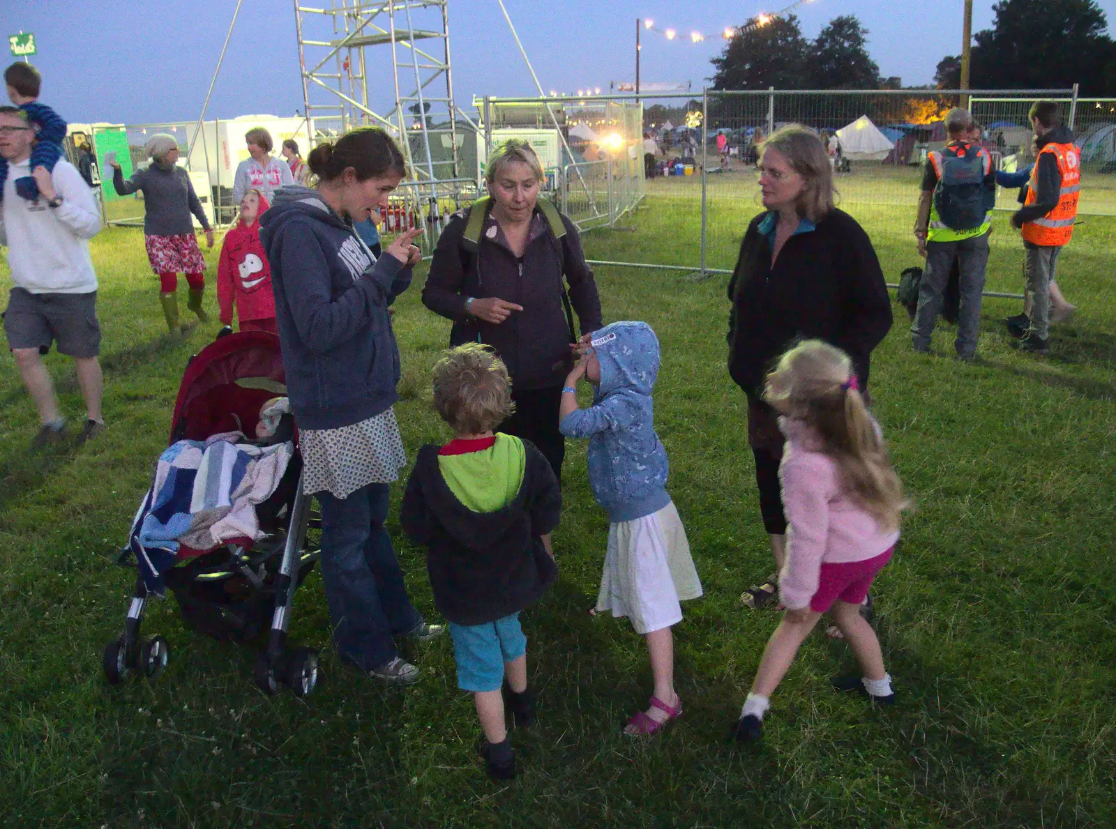 We assemble for the first foray to the festival, from Latitude Festival, Henham Park, Southwold, Suffolk - 17th July 2014