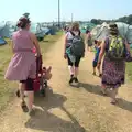 The sun beats down as we head down to the festival, Latitude Festival, Henham Park, Southwold, Suffolk - 17th July 2014