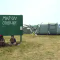 The useful 'Map onother side' sign, Latitude Festival, Henham Park, Southwold, Suffolk - 17th July 2014