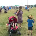 Harry's asleep, Latitude Festival, Henham Park, Southwold, Suffolk - 17th July 2014