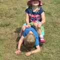 Fred's pinned to the ground, Latitude Festival, Henham Park, Southwold, Suffolk - 17th July 2014