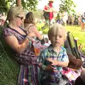 We set up camp under a tree near the Obelisk Arena, Latitude Festival, Henham Park, Southwold, Suffolk - 17th July 2014