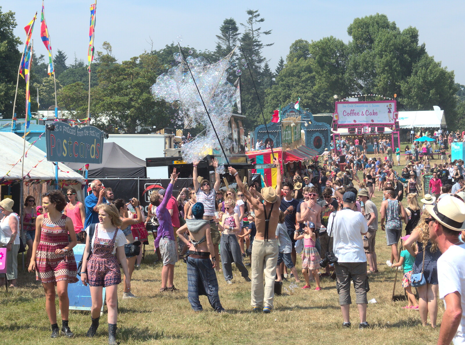 Festival bubbles from Latitude Festival, Henham Park, Southwold, Suffolk - 17th July 2014