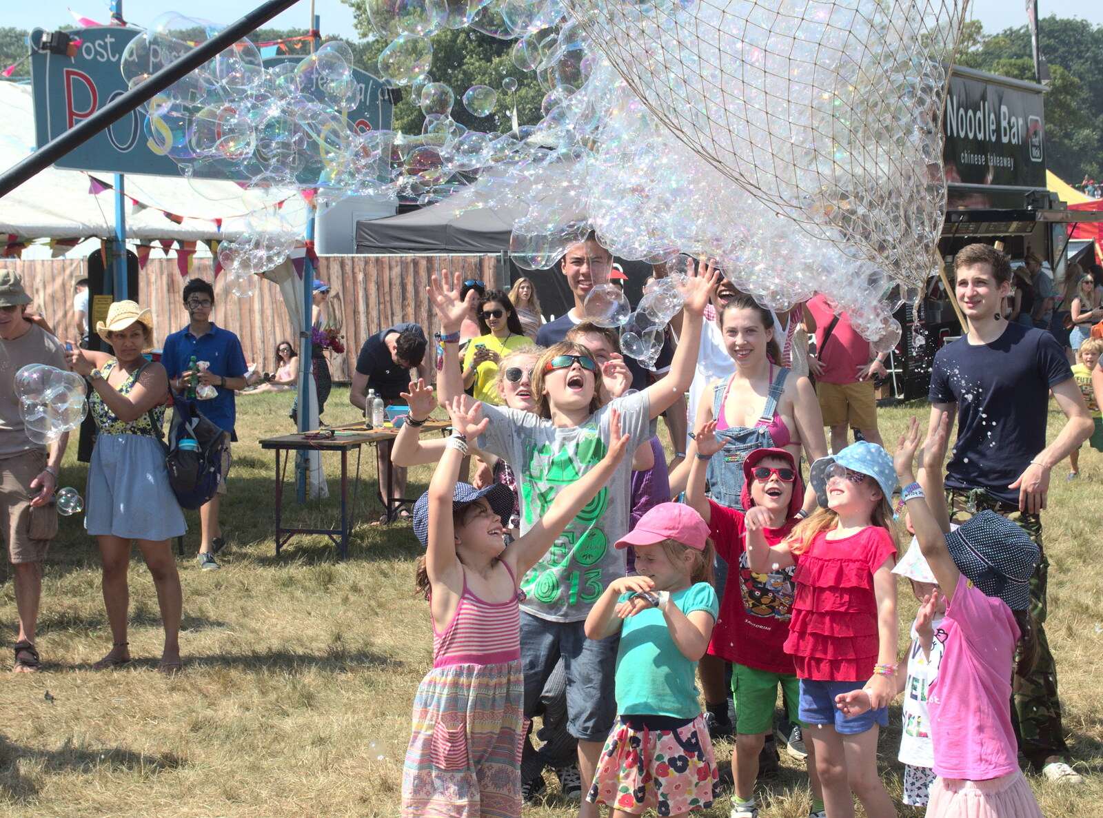 Elsewhere, there are yet more bubbles from Latitude Festival, Henham Park, Southwold, Suffolk - 17th July 2014