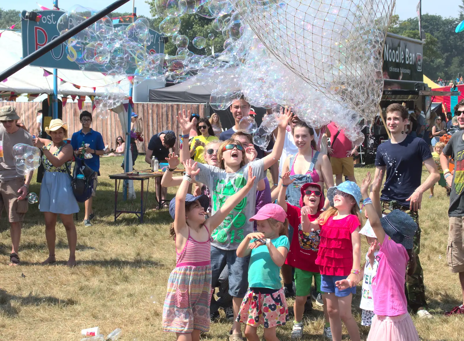 Elsewhere, there are yet more bubbles, from Latitude Festival, Henham Park, Southwold, Suffolk - 17th July 2014