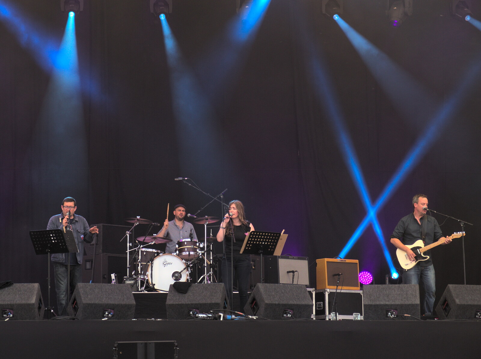 Paul Heaton and band from Latitude Festival, Henham Park, Southwold, Suffolk - 17th July 2014